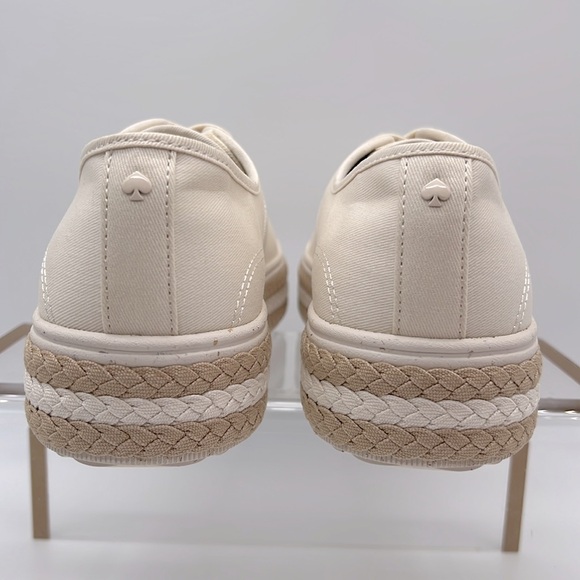 Kate Spade New in Box Taylor Sneakers KG544 Cream - Picture 6 of 16